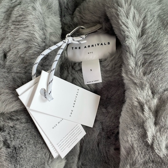 The Arrivals NYC gray suede biker jacket - Picture 2 of 6